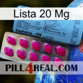 Lista 20 Mg 35